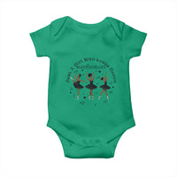 African American Ballet Dancer Baby Onesie Just A Girl Who Loves Dance - Wonder Print Shop