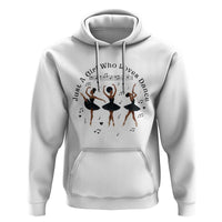 African American Ballet Dancer Hoodie Just A Girl Who Loves Dance - Wonder Print Shop