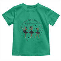 African American Ballet Dancer Toddler T Shirt Just A Girl Who Loves Dance - Wonder Print Shop