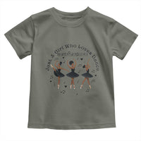 African American Ballet Dancer Toddler T Shirt Just A Girl Who Loves Dance - Wonder Print Shop