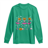 Ballet Skeleton Dance Long Sleeve Shirt Funny Halloween Gift - Wonder Print Shop