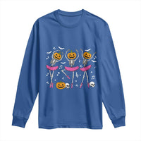 Ballet Skeleton Dance Long Sleeve Shirt Funny Halloween Gift - Wonder Print Shop