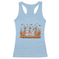 Funny Halloween Skeleton Dance Racerback Tank Top Gift For Ballet Lover - Wonder Print Shop