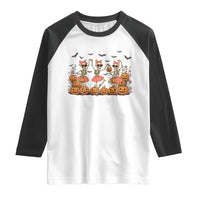Funny Halloween Skeleton Dance Raglan Shirt Gift For Ballet Lover - Wonder Print Shop