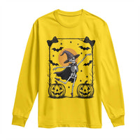 Funny Skeleton Witches Dance Ballet Long Sleeve Shirt Halloween Gift - Wonder Print Shop