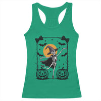 Funny Skeleton Witches Dance Ballet Racerback Tank Top Halloween Gift - Wonder Print Shop