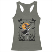 Funny Skeleton Witches Dance Ballet Racerback Tank Top Halloween Gift - Wonder Print Shop
