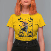 Funny Skeleton Witches Dance Ballet T Shirt For Women Halloween Gift - Wonder Print Shop