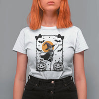Funny Skeleton Witches Dance Ballet T Shirt For Women Halloween Gift - Wonder Print Shop