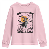 Funny Skeleton Witches Dance Ballet Youth Sweatshirt Halloween Gift - Wonder Print Shop