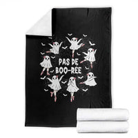 Halloween Ballet Ghost Throw Blanket Pas De Boo Ree Gift - Wonder Print Shop