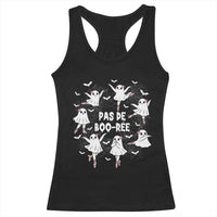 Halloween Ballet Ghost Racerback Tank Top Pas De Boo Ree Gift - Wonder Print Shop