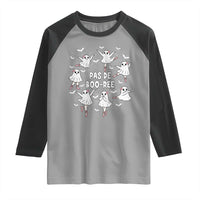 Halloween Ballet Ghost Raglan Shirt Pas De Boo Ree Gift - Wonder Print Shop