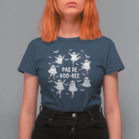 Halloween Ballet Ghost T Shirt For Women Pas De Boo Ree Gift - Wonder Print Shop