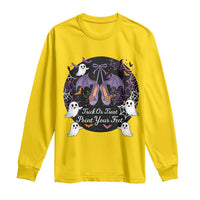 Trick Or Treat Point Your Feet Long Sleeve Shirt Funny Halloween Ballet Gift - Wonder Print Shop