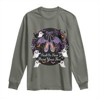Trick Or Treat Point Your Feet Long Sleeve Shirt Funny Halloween Ballet Gift - Wonder Print Shop