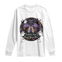 Trick Or Treat Point Your Feet Long Sleeve Shirt Funny Halloween Ballet Gift - Wonder Print Shop
