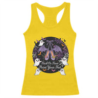 Trick Or Treat Point Your Feet Racerback Tank Top Funny Halloween Ballet Gift - Wonder Print Shop