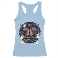 Trick Or Treat Point Your Feet Racerback Tank Top Funny Halloween Ballet Gift - Wonder Print Shop