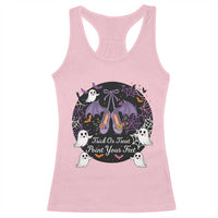 Trick Or Treat Point Your Feet Racerback Tank Top Funny Halloween Ballet Gift - Wonder Print Shop