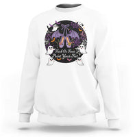Trick Or Treat Point Your Feet Sweatshirt Funny Halloween Ballet Gift - Wonder Print Shop