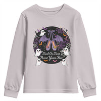 Trick Or Treat Point Your Feet Youth Sweatshirt Funny Halloween Ballet Gift - Wonder Print Shop