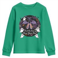 Trick Or Treat Point Your Feet Youth Sweatshirt Funny Halloween Ballet Gift - Wonder Print Shop