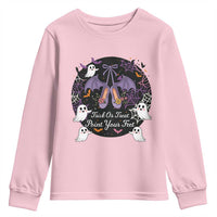 Trick Or Treat Point Your Feet Youth Sweatshirt Funny Halloween Ballet Gift - Wonder Print Shop