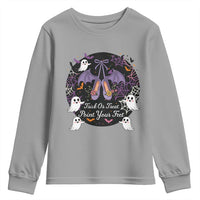Trick Or Treat Point Your Feet Youth Sweatshirt Funny Halloween Ballet Gift - Wonder Print Shop
