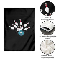 Funny Sport Bowler Gift Garden Flag Bowling Ball Chasing Pins - Wonder Print Shop