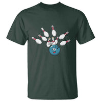 Funny Sport Bowler Gift T Shirt Bowling Ball Chasing Pins - Wonder Print Shop