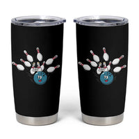 Funny Sport Bowler Gift Tumbler Cup Bowling Ball Chasing Pins - Wonder Print Shop