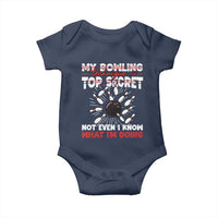 My Bowling Technique Is Top Secret Baby Onesie Funny Bowler Gift - Wonder Print Shop