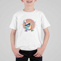 Dabbing Bowling Pin T Shirt For Kid Funny Player Gift - Wonder Print Shop