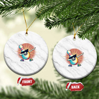 Dabbing Bowling Pin Ceramic Ornament Funny Player Gift - Wonder Print Shop