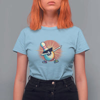 Dabbing Bowling Pin T Shirt For Women Funny Player Gift - Wonder Print Shop