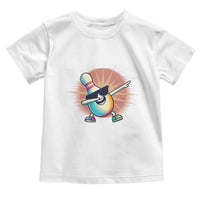Dabbing Bowling Pin Toddler T Shirt Funny Player Gift - Wonder Print Shop