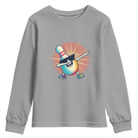 Dabbing Bowling Pin Youth Sweatshirt Funny Player Gift - Wonder Print Shop