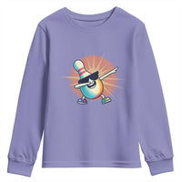 Dabbing Bowling Pin Youth Sweatshirt Funny Player Gift - Wonder Print Shop