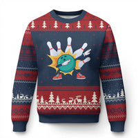 Funny Bowling Ball Dab Ugly Christmas Sweater Sports Lover Gift - Wonder Print Shop