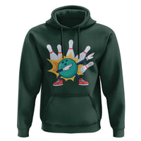 Funny Bowling Ball Dab Hoodie Sports Lover Gift - Wonder Print Shop