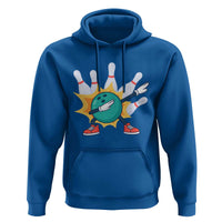 Funny Bowling Ball Dab Hoodie Sports Lover Gift - Wonder Print Shop