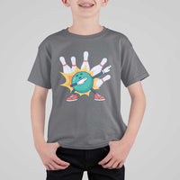 Funny Bowling Ball Dab T Shirt For Kid Sports Lover Gift - Wonder Print Shop