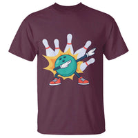 Funny Bowling Ball Dab T Shirt Sports Lover Gift - Wonder Print Shop