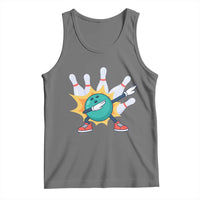 Funny Bowling Ball Dab Tank Top Sports Lover Gift - Wonder Print Shop