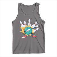 Funny Bowling Ball Dab Tank Top Sports Lover Gift - Wonder Print Shop