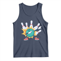 Funny Bowling Ball Dab Tank Top Sports Lover Gift - Wonder Print Shop