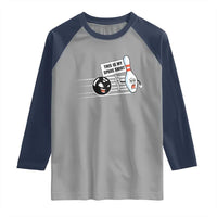 This Is My Spare Shirt Raglan Shirt Funny Bowling Gift - Wonder Print Shop