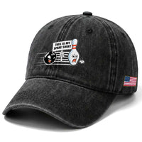 This Is My Spare Shirt Washed Cotton Baseball Cap Funny Bowling Gift