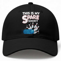 This Is My Spare Shirt Baseball Cap Bowling Pun Gift